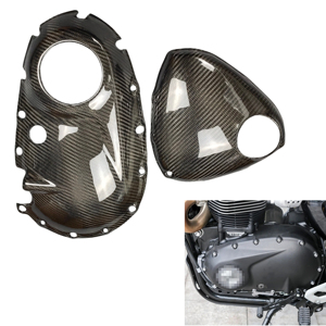 ฝาครอบเครื่องยนต์มอเตอร์ไซค์ OEM Autoclave 3K คาร์บอนไฟเบอร์แห้ง 100% สำหรับ <span class=keywords><strong>Triumph</strong></span> Scrambler <span class=keywords><strong>1200</strong></span> <span class=keywords><strong>XC</strong></span>/XE - Product Image 1