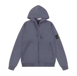 Hoodie <span class=keywords><strong>Zippé</strong></span> Vintage Designer en Coton 100% pour Homme, Taille Plus, Style Décontracté Mode Automne, Motif Pierre Classique - Product Image 4