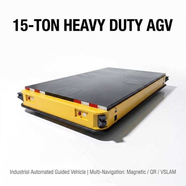 4000kg Under-hook AGV Robot QR Inertial Navigation Electric Lifting Automated Material Handling Cart for Smart Warehouse OEM