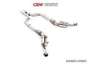 Suono forte Downpipe Con Scudo Termico e Montaggio Perfetto per Benz W222 S320 S400 S450 3.0T 2014-2018 un colpo di testa - Product Image 3