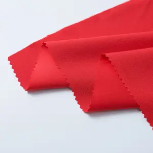 Factory cheap price 97% polyester 3% spandex crepe back heavy crape satin fabric for dress