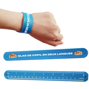 <span class=keywords><strong>Bracelet</strong></span> personnalisé avec impression du logo Bandes de poignet en silicone Outil de règle en caoutchouc Attaches en <span class=keywords><strong>plastique</strong></span> <span class=keywords><strong>Bracelet</strong></span> à pression pour la publicité - Product Image 2