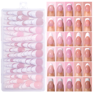 Venta al por mayor de etiquetas privadas, 150 Uds., <span class=keywords><strong>palo</strong></span> francés <span class=keywords><strong>Rosa</strong></span> desnudo <span class=keywords><strong>en</strong></span> las <span class=keywords><strong>uñas</strong></span>, prensa <span class=keywords><strong>en</strong></span> <span class=keywords><strong>uñas</strong></span>, prensa francesa de almendra cuadrada corta <span class=keywords><strong>en</strong></span> las <span class=keywords><strong>uñas</strong></span> - Product Image 1