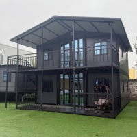 Maison conteneur extensible à 2 étages, préfabriquée, conteneurs pliables de 20 pieds à vendre