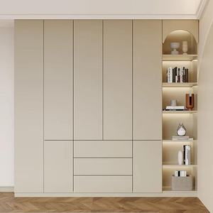 Zeitgenössische elegante <span class=keywords><strong>Almirah</strong></span> Designs moderne Sperrholz Kleider schrank für Schlafzimmer Hotel Wohnzimmer Villa