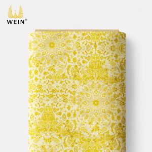 <span class=keywords><strong>Tela</strong></span> de Algodón Premium C180 Orgánica Peinada, Edición Limitada, Serie Floral <span class=keywords><strong>Amarilla</strong></span>, para Vestidos de Mujer - Product Image 2