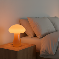 Lampe de chevet décorative de style américain, à bouton-poussoir, à intensité variable, à piles, flexible, lampe de table de luxe, ambiance crème