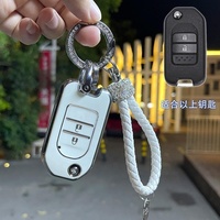 Jide Xrv CRV étui à clés pliant avec porte-clés pour Honda Civic 9e génération Fit & Accord modèle femme étui à clés de voiture