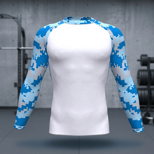 Nouvelle tenue de compression respirante personnalisée à manches longues pour hommes - Rash guard de haute qualité à bas prix pour adultes - Product Image 2