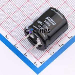 SW32E221MNNZS02S2 Snap-in <b>Aluminum</b> <b>Electrolytic</b> <b>Capacitor</b> Through hole Component (THT),D22xL25mm 220uF 20% 250V - Product Image 1