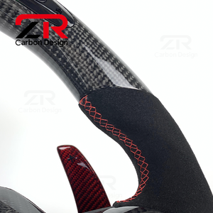Volant de direction en fibre de carbone avec palettes de changement de vitesse pour <span class=keywords><strong>Ford</strong></span> Raptor F150 <span class=keywords><strong>XLT</strong></span> STX Raptor <span class=keywords><strong>2019</strong></span>-2025, affichage LED PRM personnalisé pour le <span class=keywords><strong>sport</strong></span> - Product Image 5