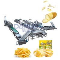 Complete set productielijn voor diepvriesfrieten, commerciële automatische machines voor het maken van aardappelchips