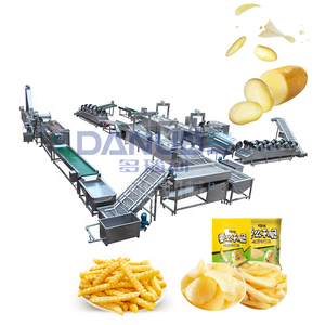 Línea de Producción Completa de Papas Fritas Congeladas, Máquinas Automáticas Comerciales para Hacer Papas Fritas - Product Image 1