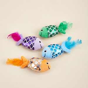 Juguete para gatos al por mayor de fábrica, pequeño pez ecológico, juguete de peluche con forma de pulpo con hierba gatera para mascotas - Product Image 2