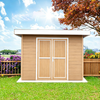 Abri de jardin professionnel en WPC pour le rangement des équipements de jardin, des outils et autres essentiels d'extérieur, facile à assembler