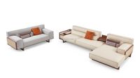 Original Design Villa Wohnzimmermöbel Designer Neue Chinesische Möbel Minimalistisches Nordamerikanisches Walnuss-Sofa