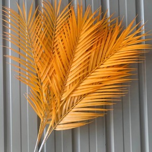 Palmier artificiel Jinxi Areca 95 cm, feuilles en plastique rouge, décoration pour mariage et maison - Product Image 3