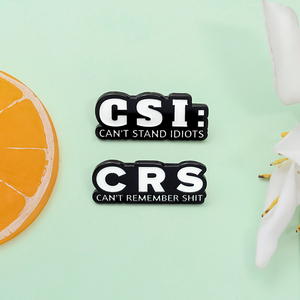 Vui Quote Men Pins Tôi Không Có Bộ Nhớ Vui Trâm Cài Ba Lô Ve Áo Huy Hiệu Quà Tặng Cho Bạn Bè Đồ Trang Sức Bán Buôn - Product Image 2