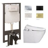 Modernes Design Verdeckter Sanitär-Doppelspülungs-Wand-WC mit Verstecktem Spülkasten 5 Jahre Garantie