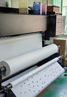Papier de transfert par sublimation numérique à haut taux de transfert, 29 g/m², 64 pouces, 72 pouces de largeur, rouleau de papier de transfert par sublimation
