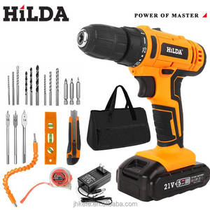 Taladro Percutor Eléctrico <span class=keywords><strong>HILDA</strong></span> 25+1 con Torque Ajustable, Destornillador Eléctrico Multifuncional Inalámbrico con Batería - Product Image 1
