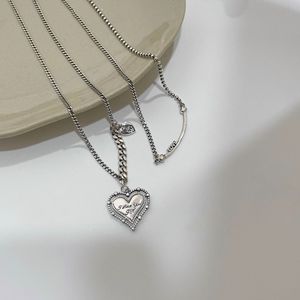 S925 Silver Heart Necklace Women's 925 Silver Love Pendant Everyday Wear Fine Chain Jewelry - Product Image 1