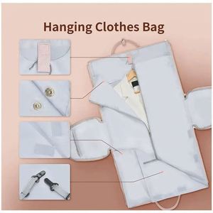 Sacs de voyage pour femmes avec logo personnalisé, fabriqués en usine BSCI, élégants sacs de vêtements pliables, sacs de voyage stylés. - Product Image 3