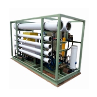 Conteneur portable RO osmose inverse dessalement d'eau de mer système de filtre à eau récipient à pression 1 an de garantie haute capacité