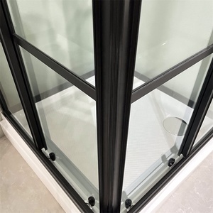 Cabine de douche autoportante compacte d'Oumeiga 900*900mm avec la ligne noire de cadre - Product Image 6