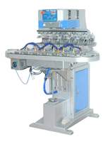 Machine d'impression par tampon à 4 couleurs M4c-250t avec convoyeur