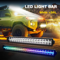 Raych N5 Alu support ferme barre de lumière LED 6000k + blanc/jaune/bleu DRL peut choisir la DC10-30V de faisceau Spot Led lumière de voiture