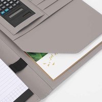 Accesoires de bureau en cuir gaufré A4, dossier en cuir gaufré, Logo personnalisé pour Documents et Documents