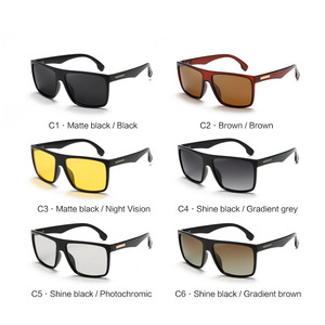 Phân cực Kính mát ống kính biểu tượng tùy chỉnh tùy chỉnh Cổ điển chất lượng cao hình chữ nhật kính mặt trời sang trọng thiết kế thương hiệu kính mát nam - Product Image 3