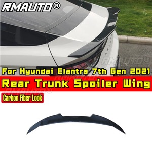 Rear Trunk Spoiler <b>Wing</b> Rear Roof Spoiler Roof <b>Wing</b> Compatible With Hyundai Elantra 7th Gen 2021 Car Accessories - Product Image 3