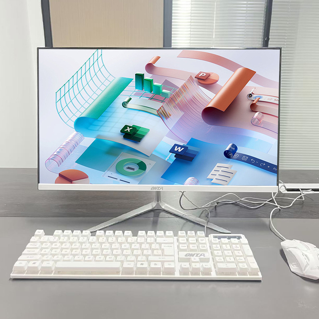 Cheap All in One Pc 27 24 22 Inch All-In-One Pc 16GB Brand New Computer I3 I5 I7 I9 Monoblock Business Desktop Pc