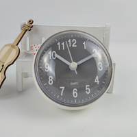 Reloj de Pared MINI Moderno de 3 Pulgadas para Baño, Personalizado de Fábrica, Material ABS, Resistente al Agua, Reloj de Ducha Resistente al Agua para Cocina