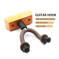 Support mural en bois pour guitare Support pour ukulélé basse électrique acoustique Crochet durable Support pour instrument de musique