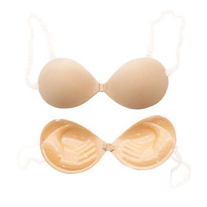 Soutien-gorge push-up mince sans armatures en silicone sans bretelles avec logo personnalisé - Product Image 2