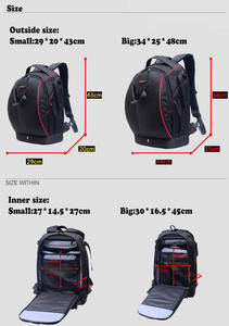 Sac à dos professionnel étanche pour appareil photo reflex numérique avec compartiment pour objectif et conception antichoc pour les photographes - Product Image 4