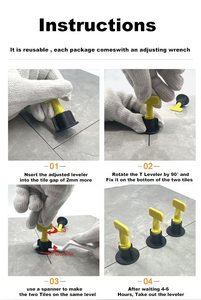 Sistema <span class=keywords><strong>de</strong></span> Nivelación <span class=keywords><strong>de</strong></span> Azulejos <span class=keywords><strong>de</strong></span> Cerámica al por Mayor, 100 Separadores en T, Niveladores Reciclables, Accesorios Económicos para la Instalación <span class=keywords><strong>de</strong></span> Pisos - Product Image 4