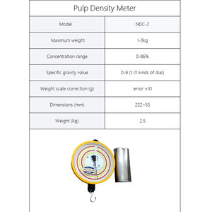 เครื่องวัดความหนาแน่นของเยื่อแร่ NDC-2มาร์ซี่พร้อมภาชนะสเตนเลสเครื่องวัดความหนาแน่นของเยื่อกระดาษสำหรับทำเหมืองในห้องปฏิบัติการ - Product Image 4