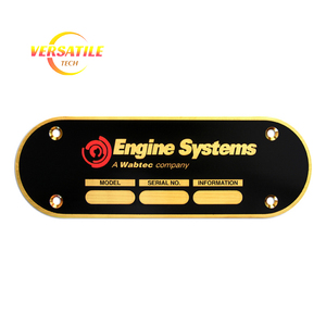 Tùy chỉnh khắc nhôm máy tên nơi với mã QR cho thiết bị công nghiệp nhận dạng - Product Image 2