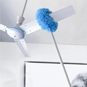 Nettoyeur de ventilateur de plafond écologique avec manche télescopique, microfibre, nettoyeur de pales de ventilateur de plafond, dépoussiéreur de ventilateur, dépoussiéreur en microfibre - Product Image 1