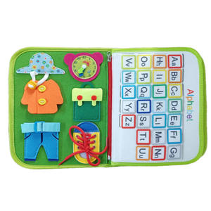 Vendite calde per bambini occupati a bordo di giocattoli sensoriali per attività di viaggio per bambini si sono sentiti occupati kit artigianali in feltro per abilità di base - Product Image 4