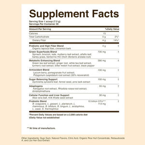 אבקת אנרגיה עם פרוביוטיקה פרו-ביוטיקה ושטחי שטחי רוח ירוקים 30 ימים לספק תערובת תזונתית אבקת משקה בריאות - Product Image 2