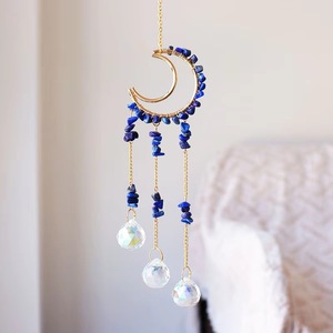 Esfera de Cristal Natural Tallada con Tema de Amor, Atrapasueños Colgante de Feng Shui, Decoración Curativa de Amatista y Cuarzo Rosa para el Hogar - Product Image 5