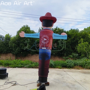 Mascota Inflable Gigante de Vaquero del Oeste con Logotipo Personalizado, Bailarín de Aire Inflable para Publicidad y Promoción en Exteriores - Product Image 4