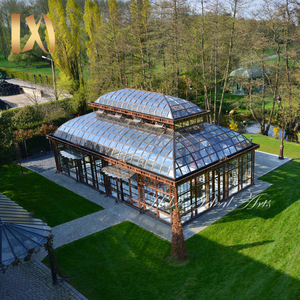 Grande serre extérieure de luxe en fer forgé pour arrière-cour sur mesure Gazebo - Product Image 1