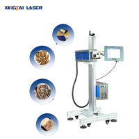 CO2 Volant Laser Marquage Machine Date D'expiration Code De Lot Imprimante Laser Pour Sacs En Plastique Câble Fil Pet Bouteille