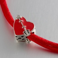 Bracelet en argent sterling 925 ajustable avec cordon, flèche de Cupidon